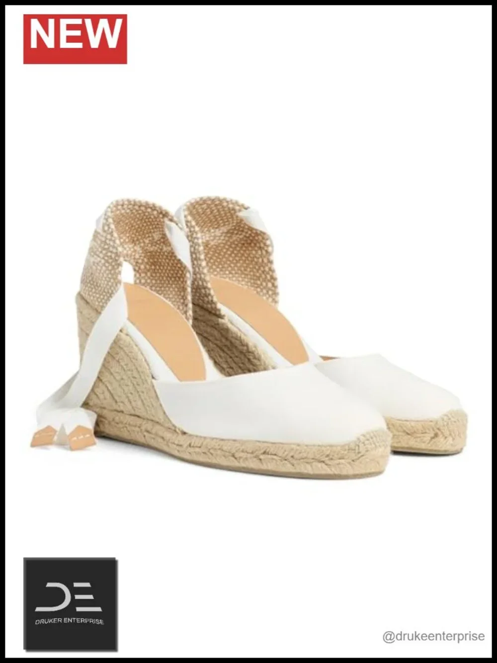 Canvas Wedge Espadrilles with Braided Jute Midsole, 4.25in Heel
